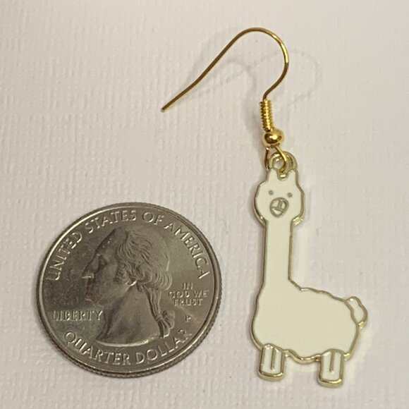 Llama Earrings, Llama Drama, Alpaca Earrings, Silly Earring, Gift Idea, Camel - Picture 4 of 6